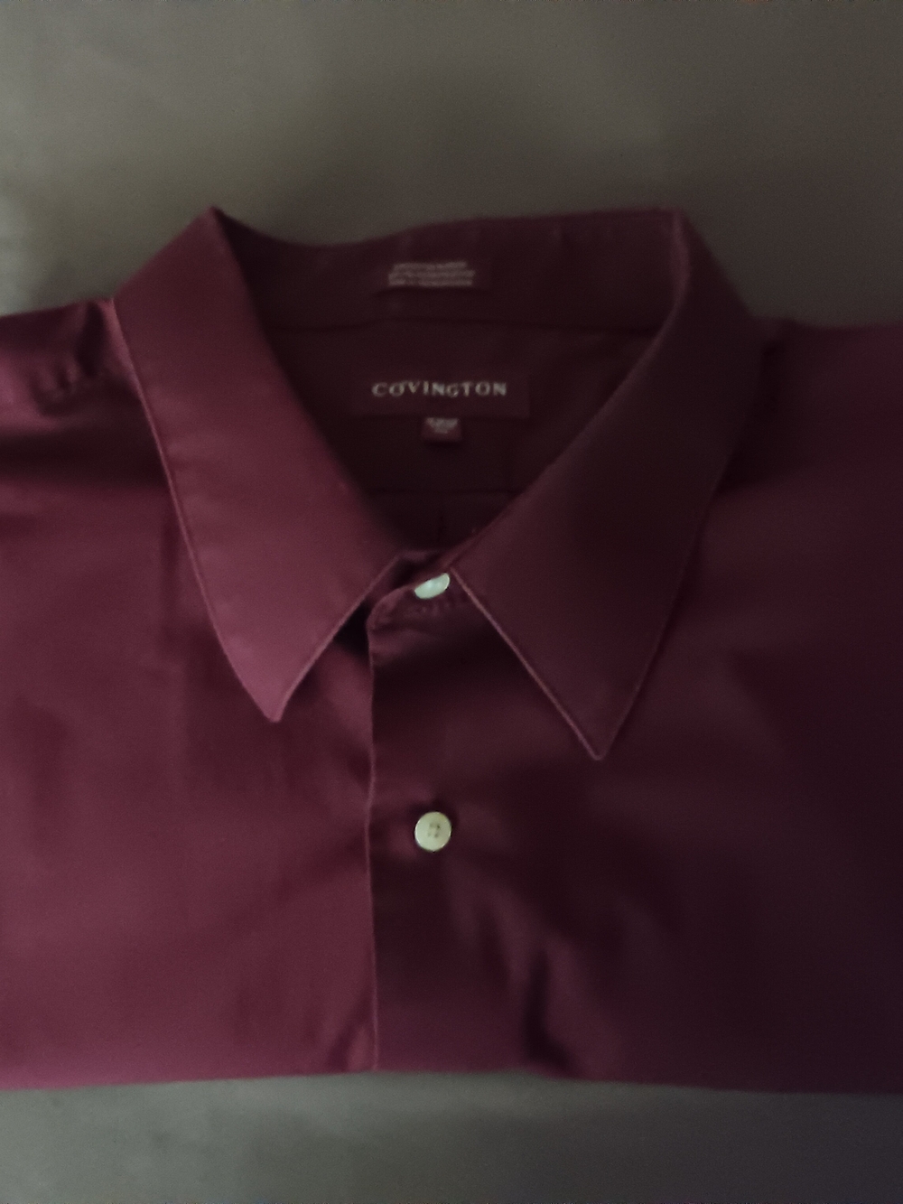 Covington Men's Burgandy Dress Shirt